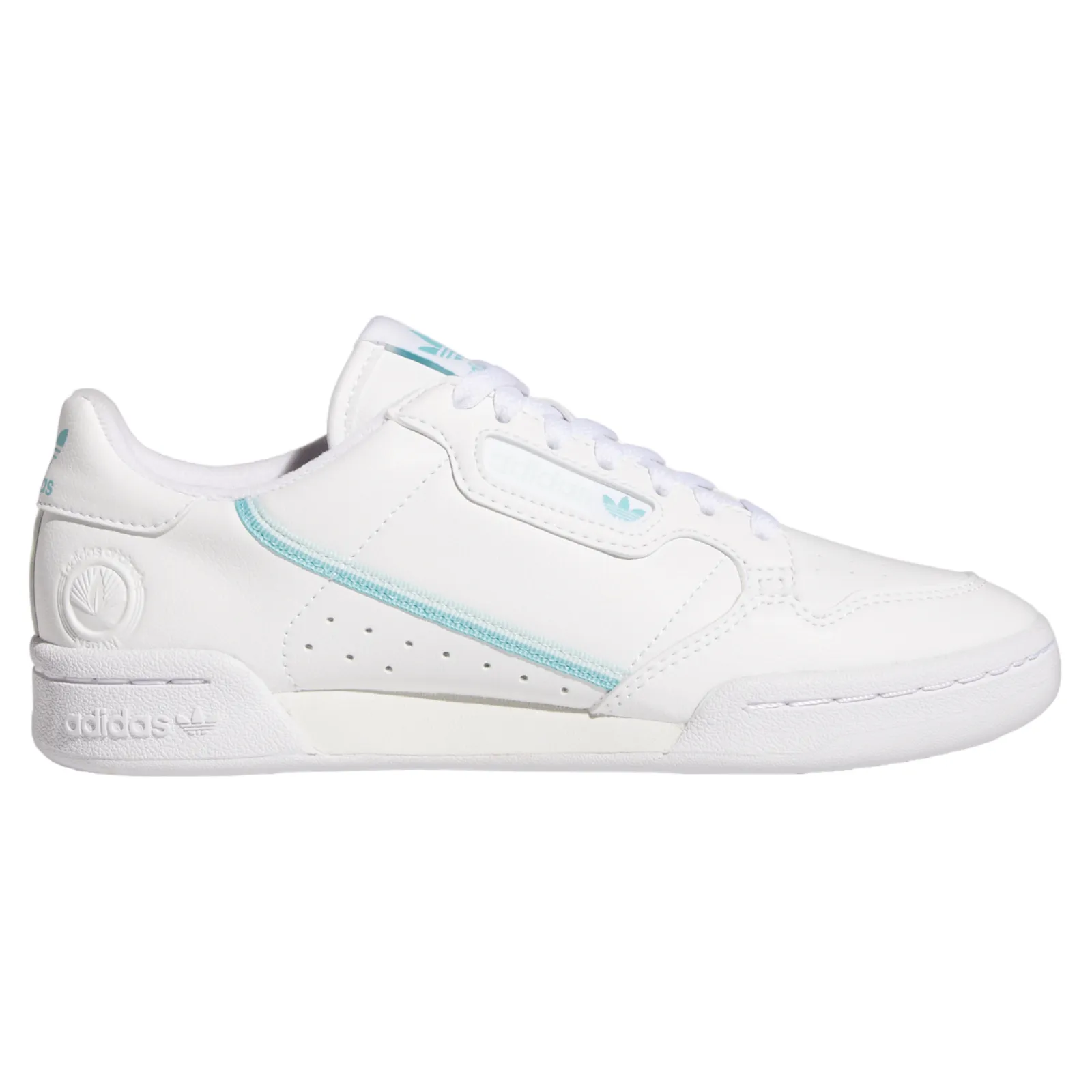 adidas Originals Womens Continental 80 Vegan Trainers - White / Halo Mint