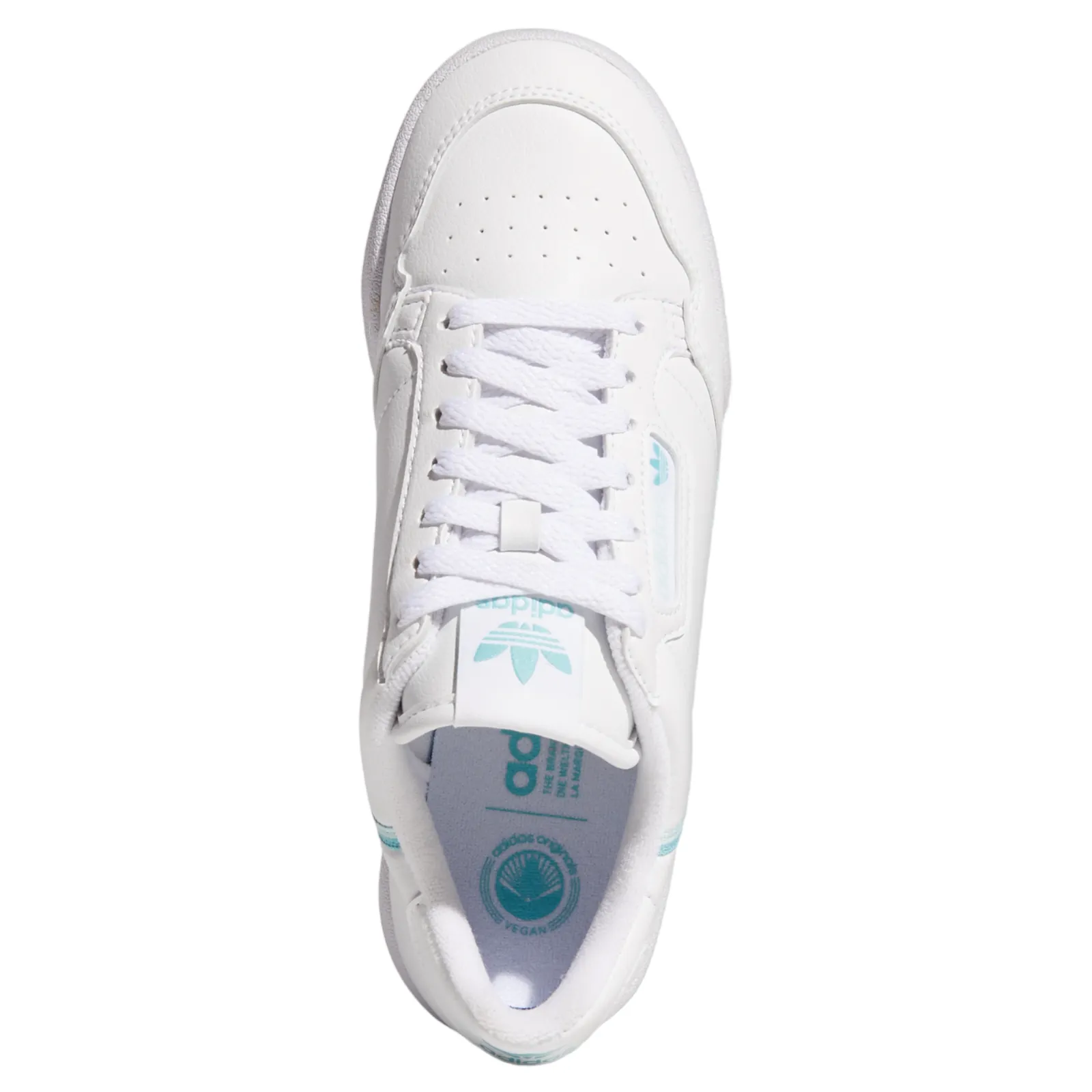 adidas Originals Womens Continental 80 Vegan Trainers - White / Halo Mint