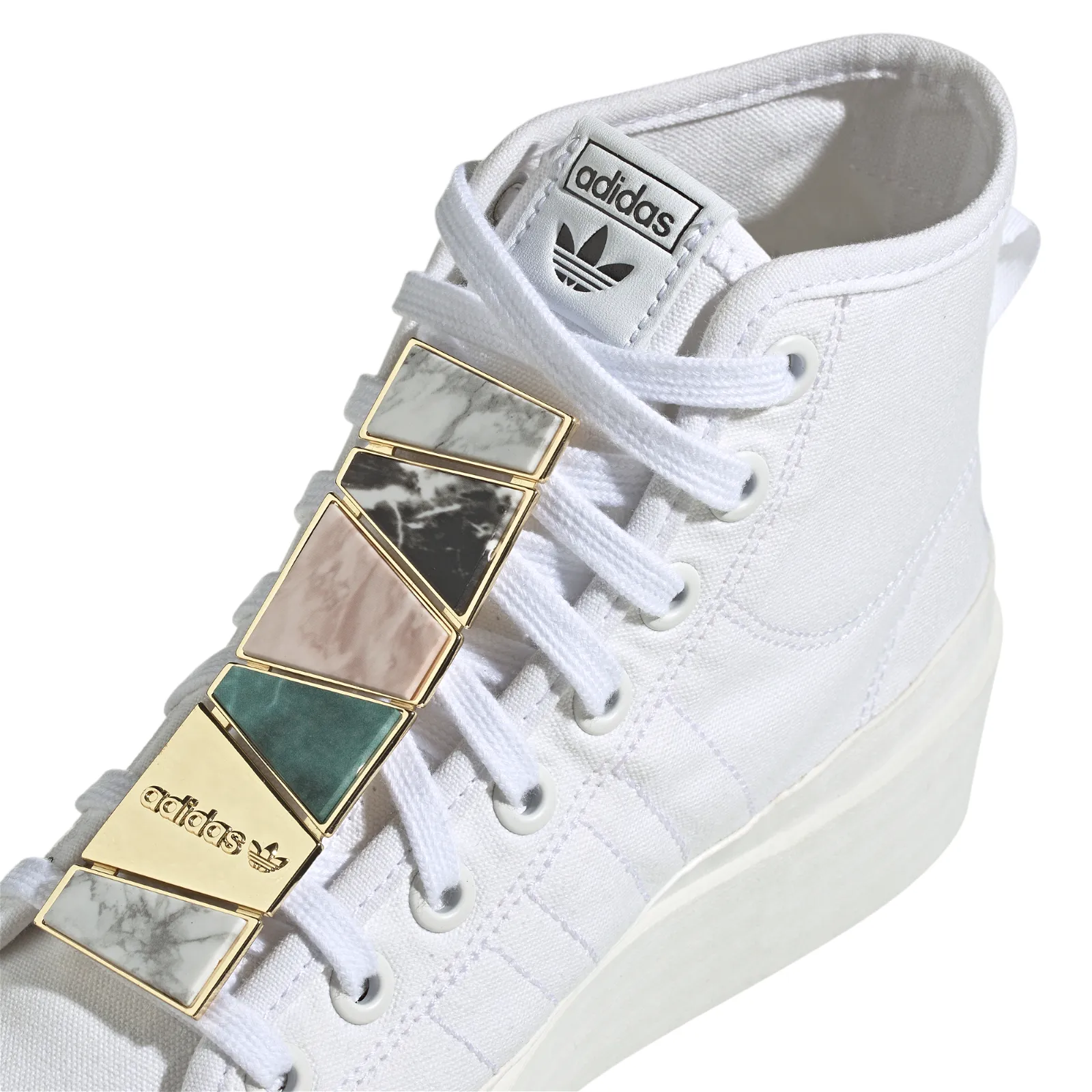 adidas Originals Womens Nizza Bonega Mid Trainers - White