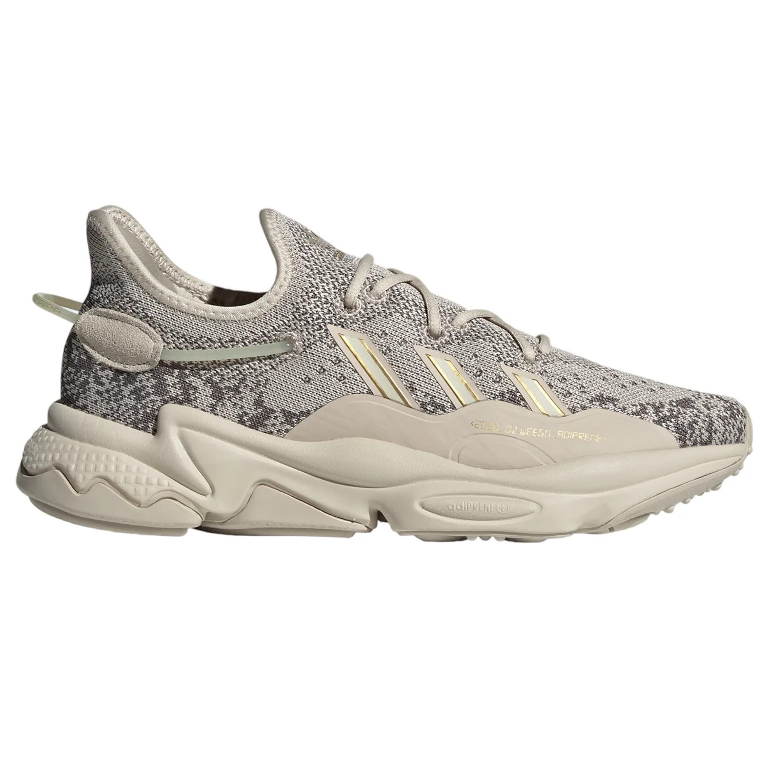 adidas Originals Womens Ozweego Knit Trainers - Bliss / Gold Metallic