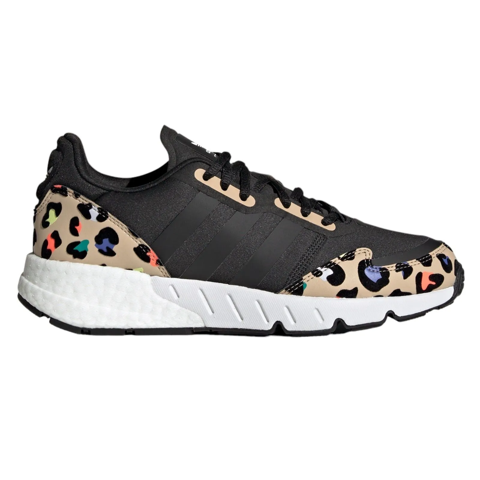 adidas Originals Womens ZX 1K Boost Animal Print Trainers - Black