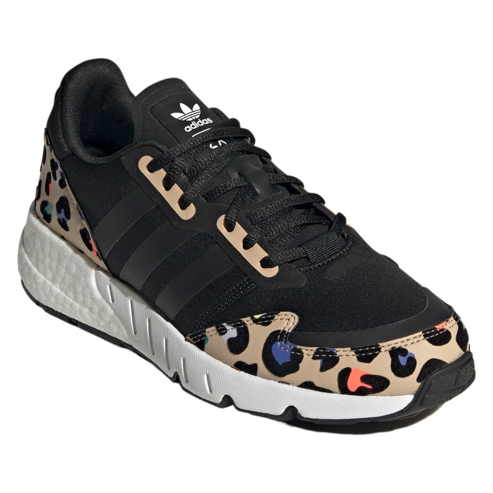 adidas Originals Womens ZX 1K Boost Animal Print Trainers - Black