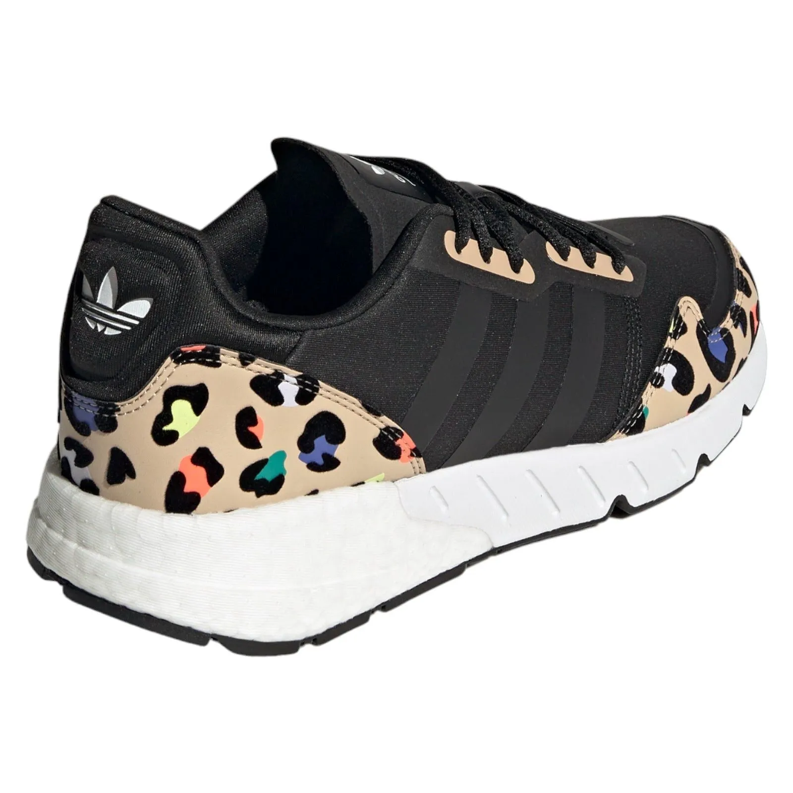 adidas Originals Womens ZX 1K Boost Animal Print Trainers - Black