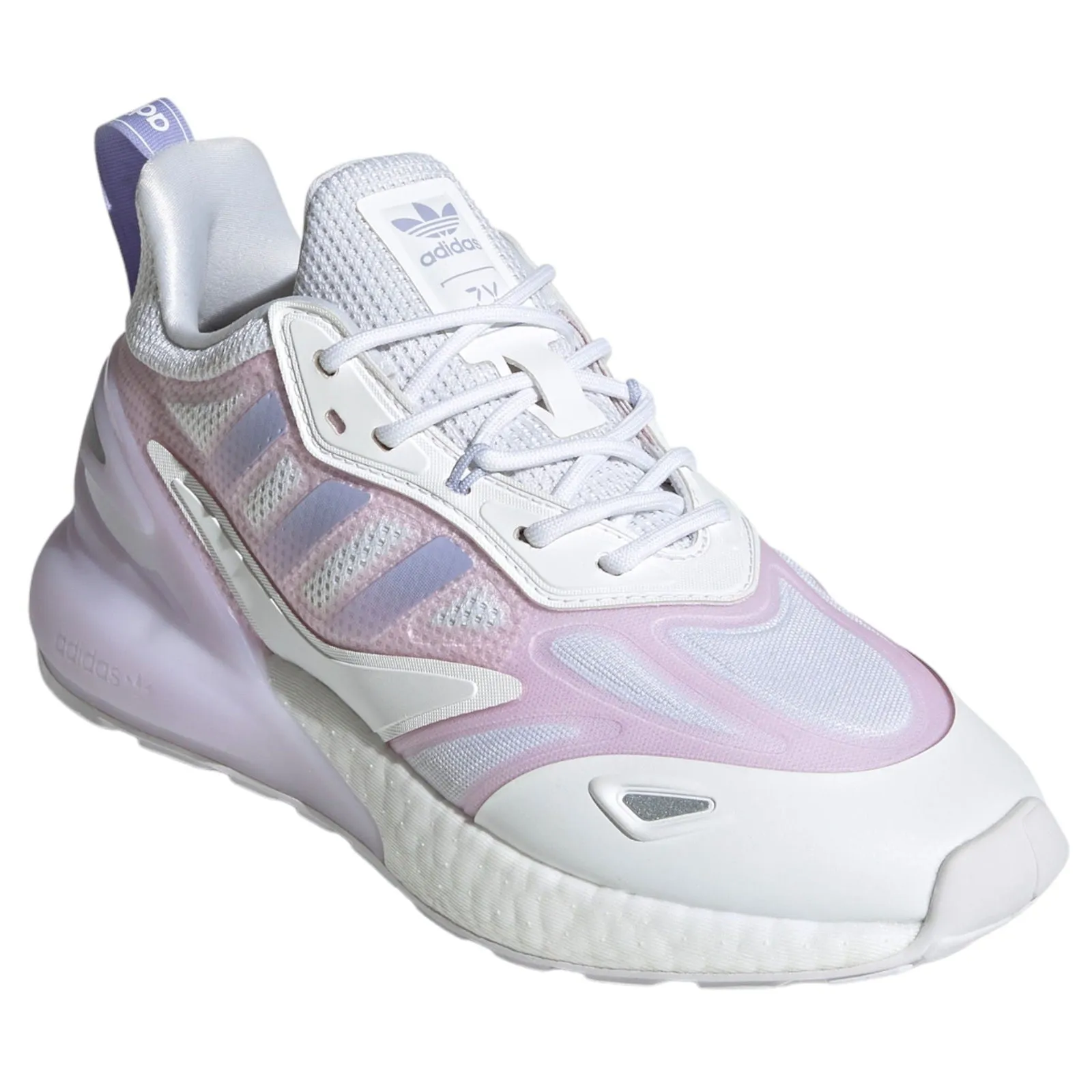 adidas Originals Womens ZX 2K Boost 2.0 Trainers - White / Violet Tone