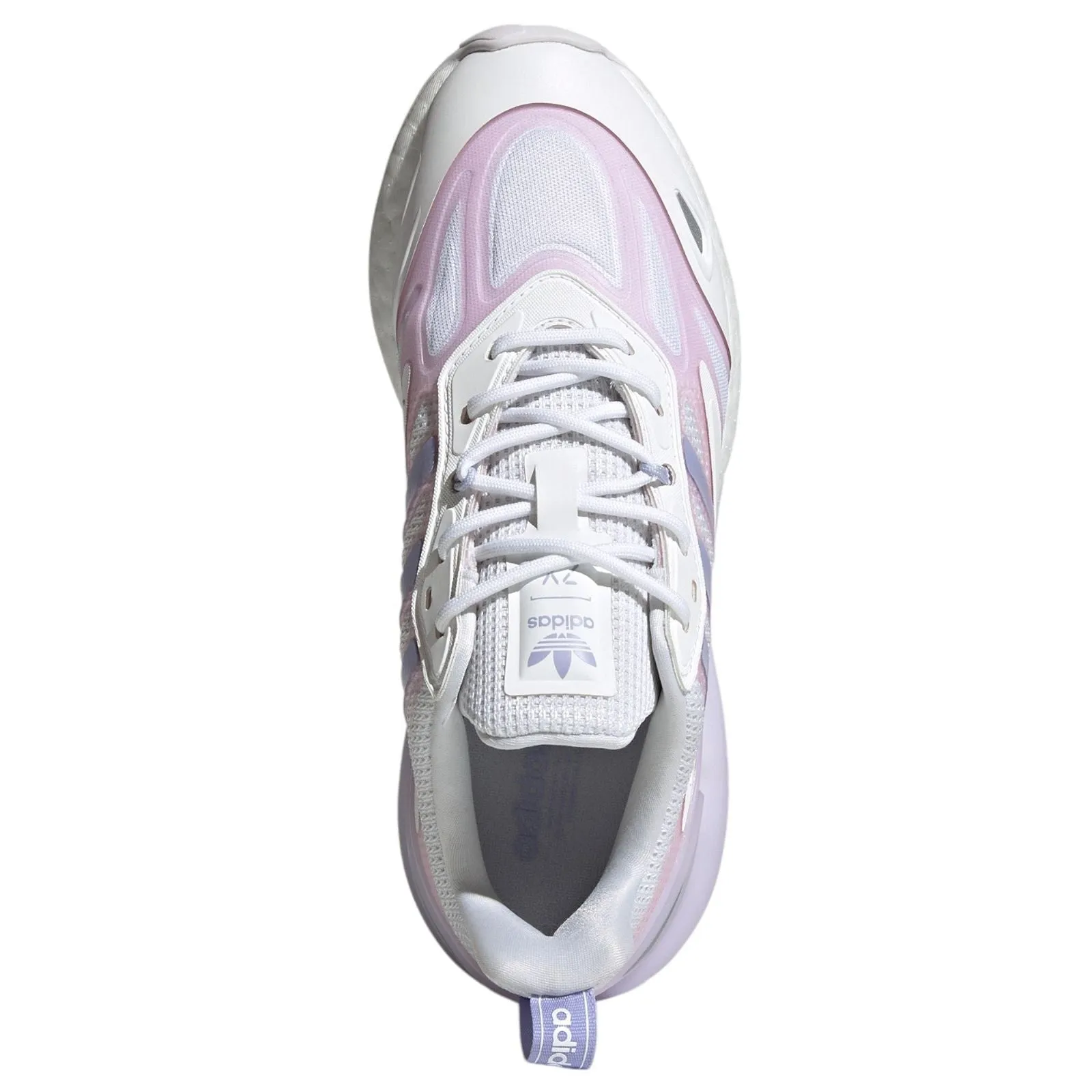 adidas Originals Womens ZX 2K Boost 2.0 Trainers - White / Violet Tone