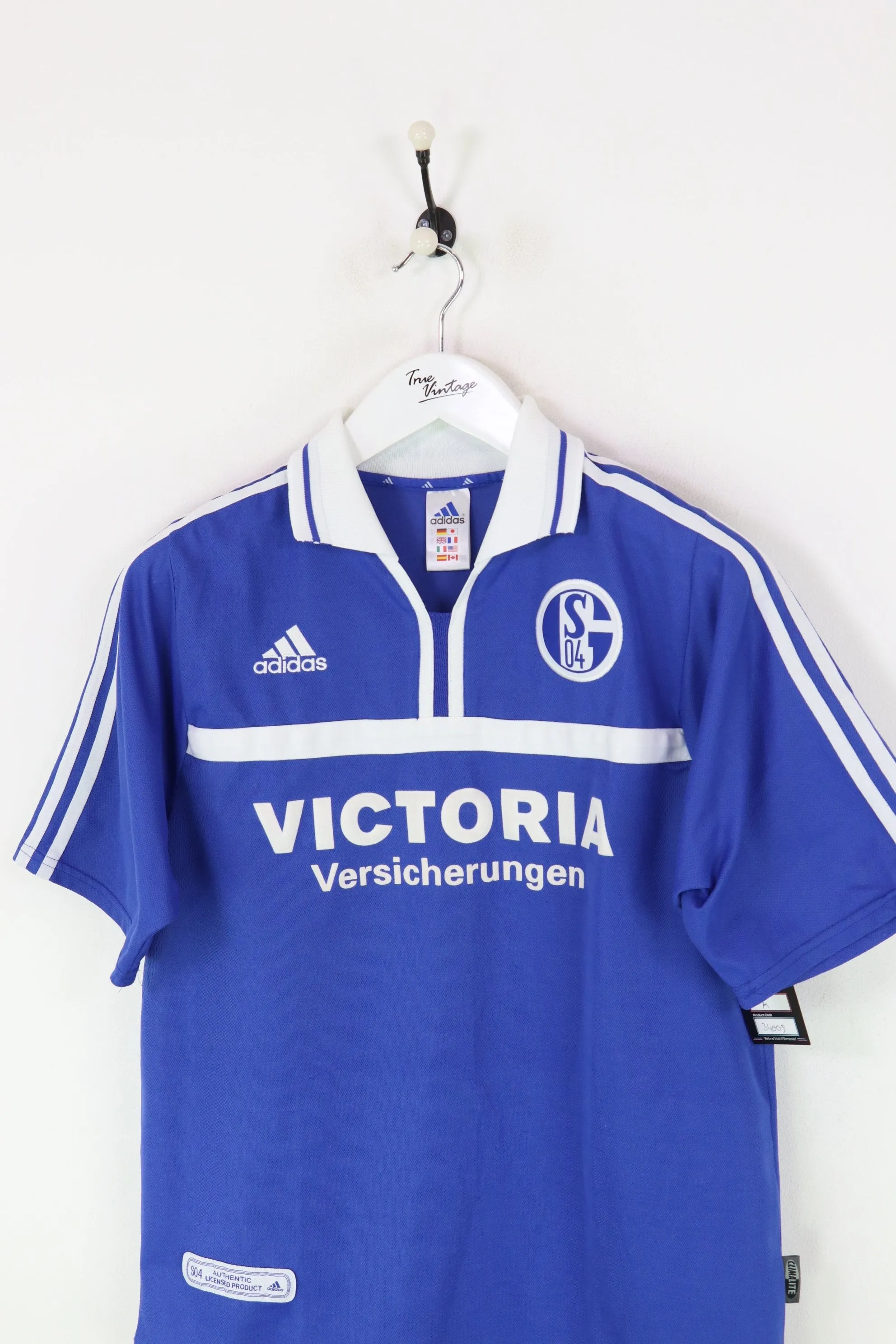 Adidas Schalke Football Shirt Blue Medium