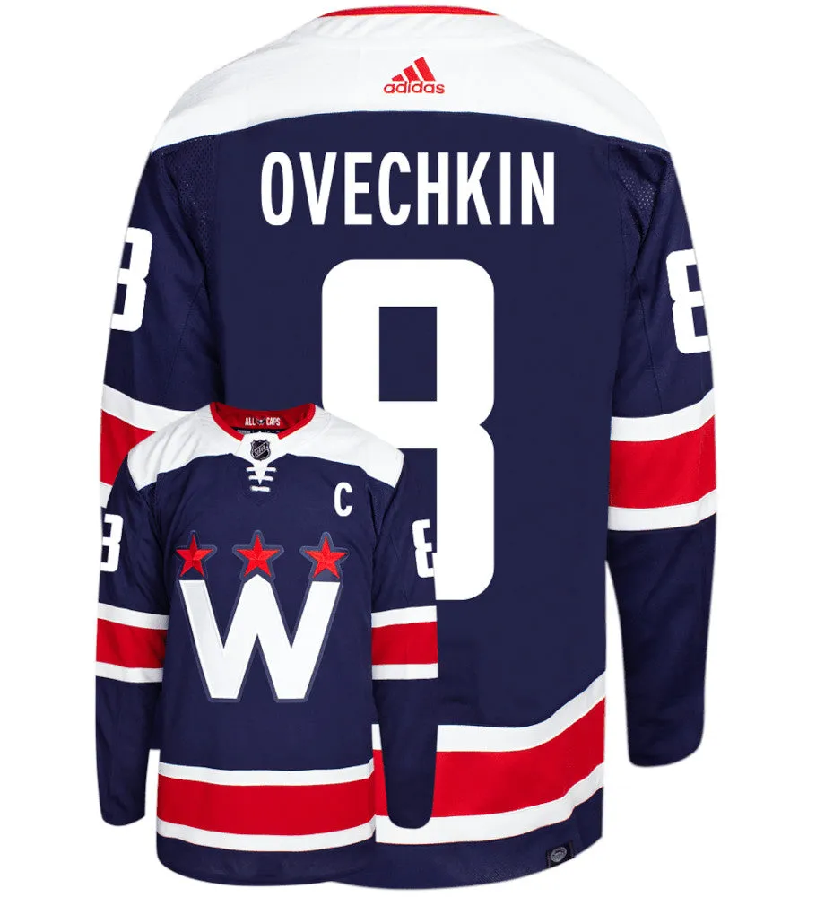 Alex Ovechkin Washington Capitals Adidas Primegreen Authentic NHL Hockey Jersey     