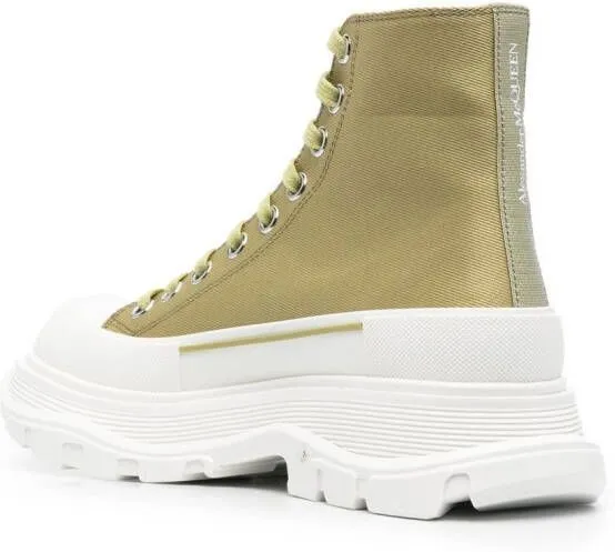 Alexander McQueen chunky-soled high-top sneakers Green