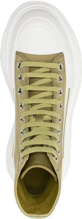 Alexander McQueen chunky-soled high-top sneakers Green