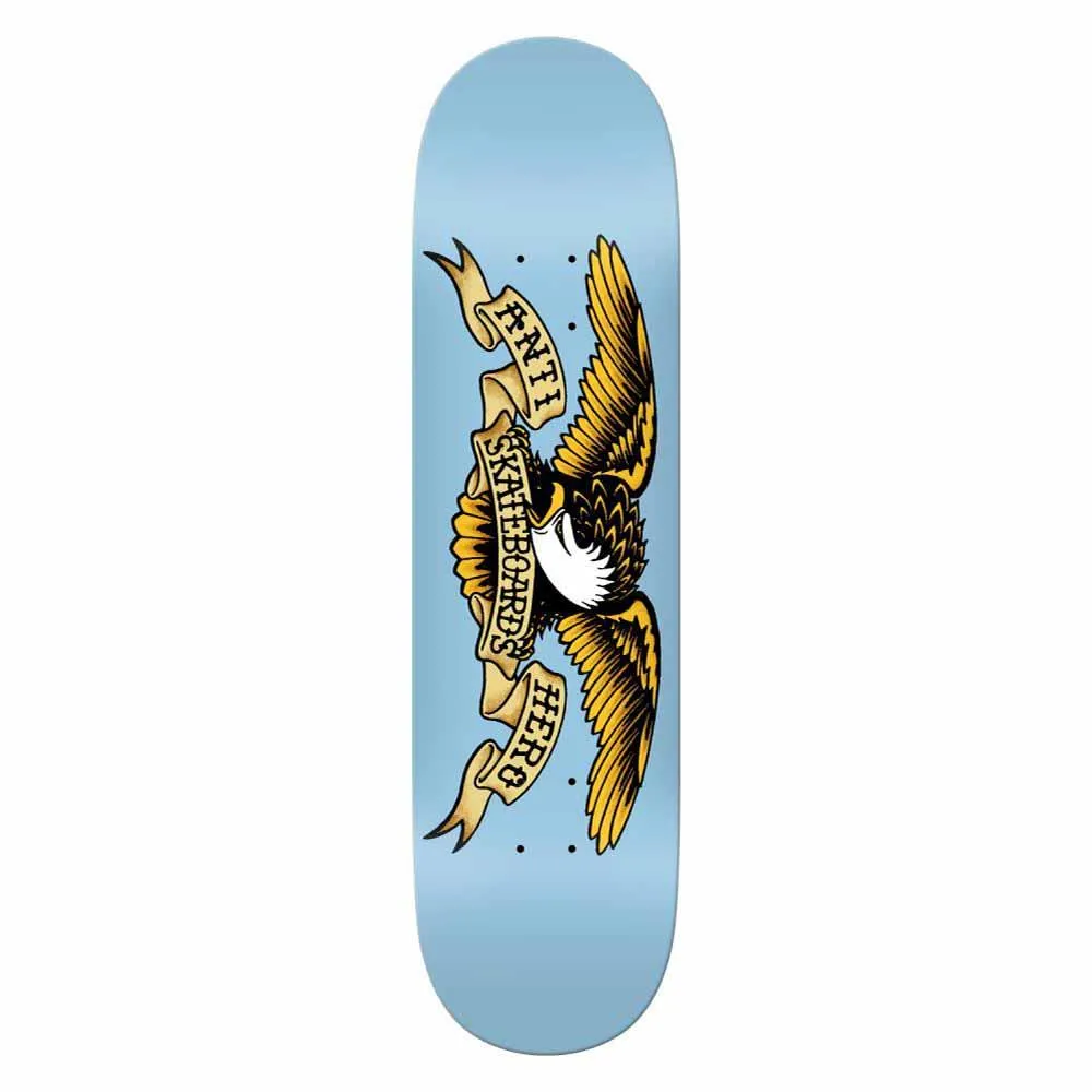 Anti Hero Skateboard Deck Classic Eagle Light Blue 8.28