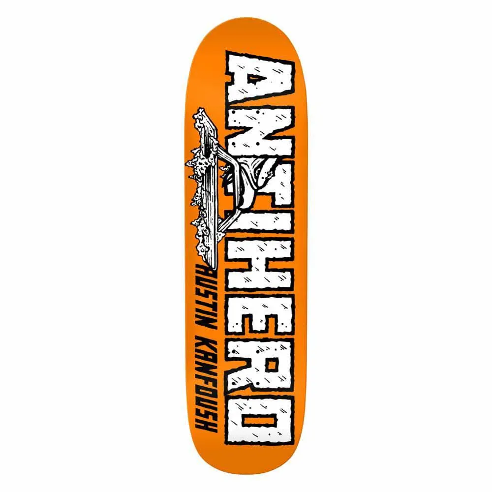 Antihero Skateboard Deck Kanfoush Custom Orange 8.55