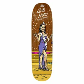 Antihero Skateboard Deck Miss Corp Greed Raney Assorted Woodstains 8.63