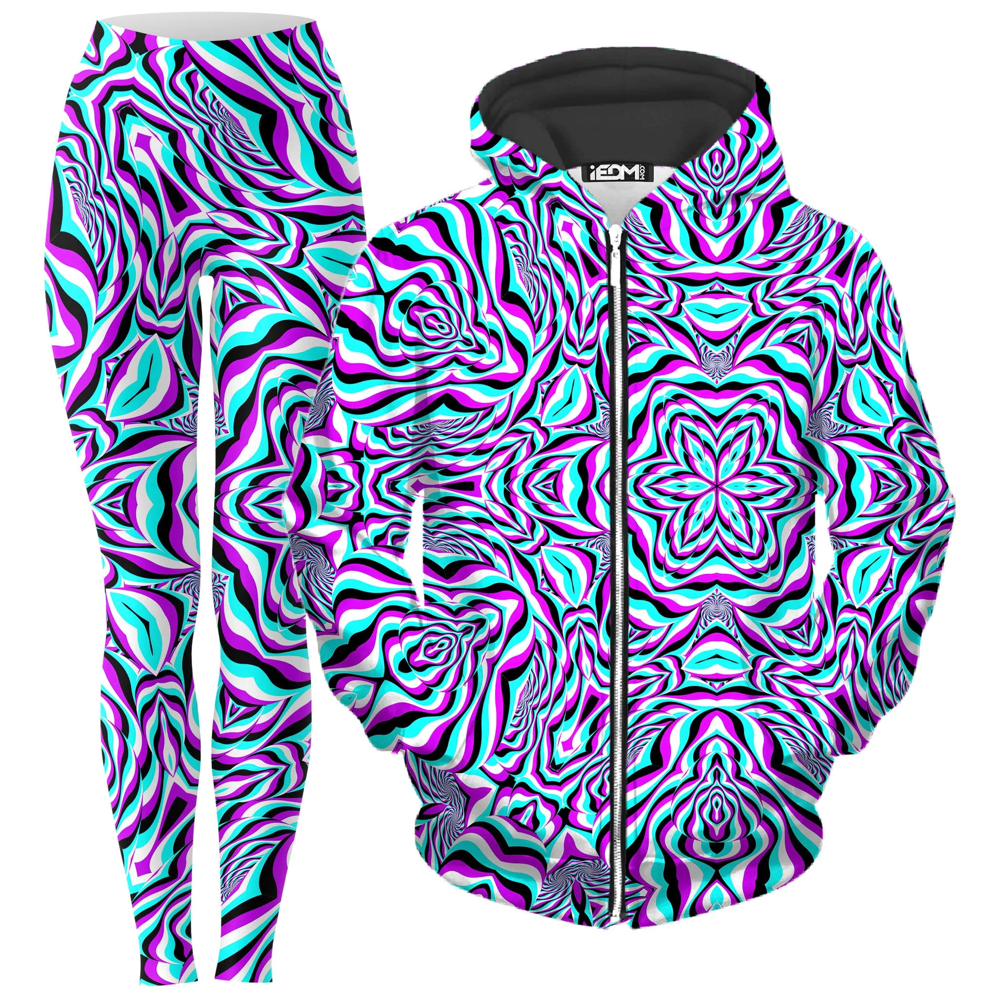 Aquarius Zip-Up Hoodie and Leggings Combo