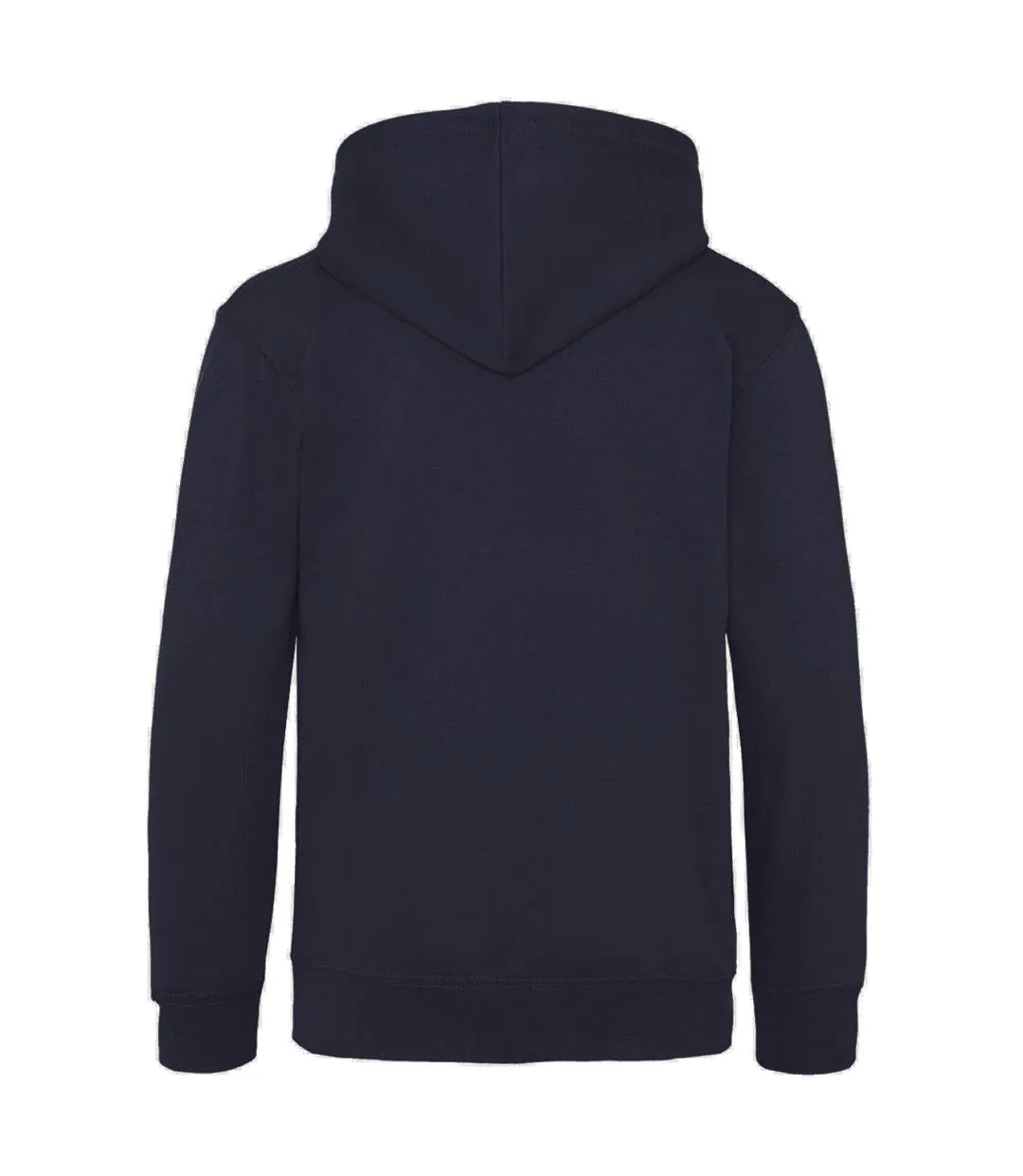 Awdis Mens Varsity Hooded Sweatshirt / Hoodie / Zoodie (New French Navy/Heather Gray) - UTRW182