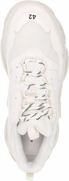 Balenciaga Triple S clear-sole chunky sneakers White