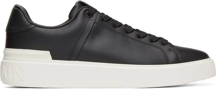 Balmain Black & Off-White B-Court Sneakers