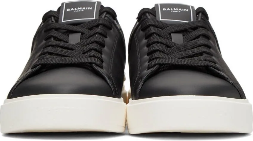 Balmain Black & Off-White B-Court Sneakers