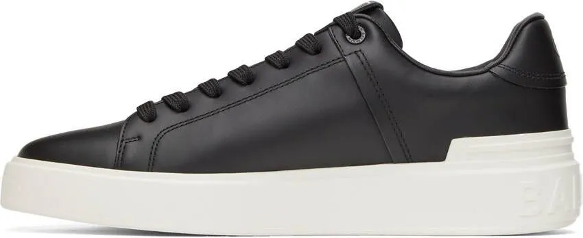 Balmain Black & Off-White B-Court Sneakers