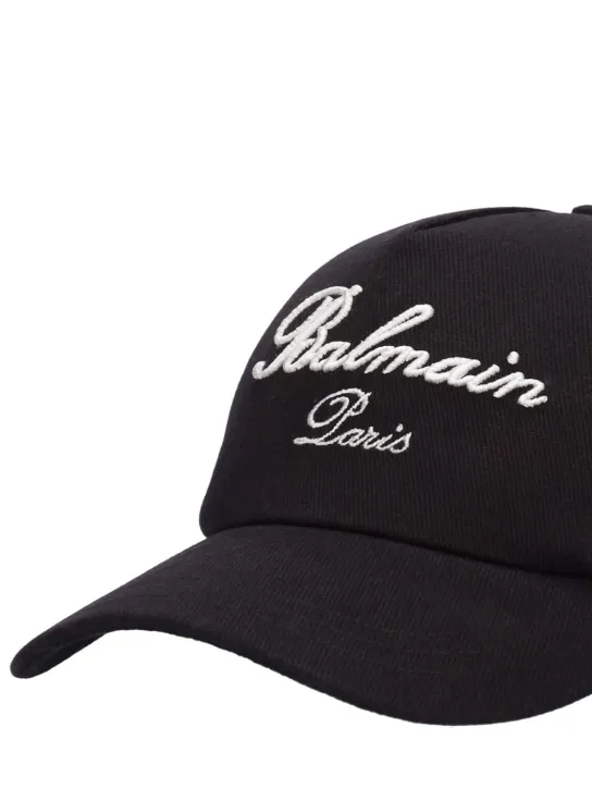 Balmain   Logo cotton baseball cap 