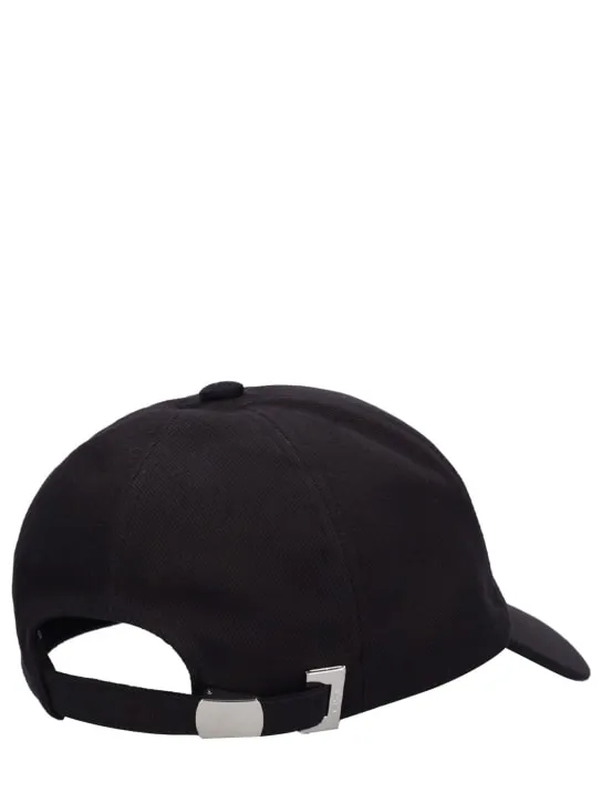 Balmain   Logo cotton baseball cap 