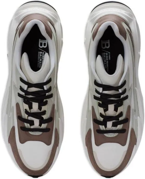 Balmain Run-Row leather sneakers White