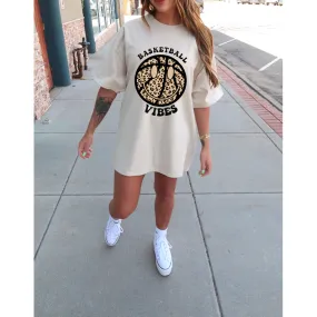 Basketball leopard Smiley Tee or sweatshirt