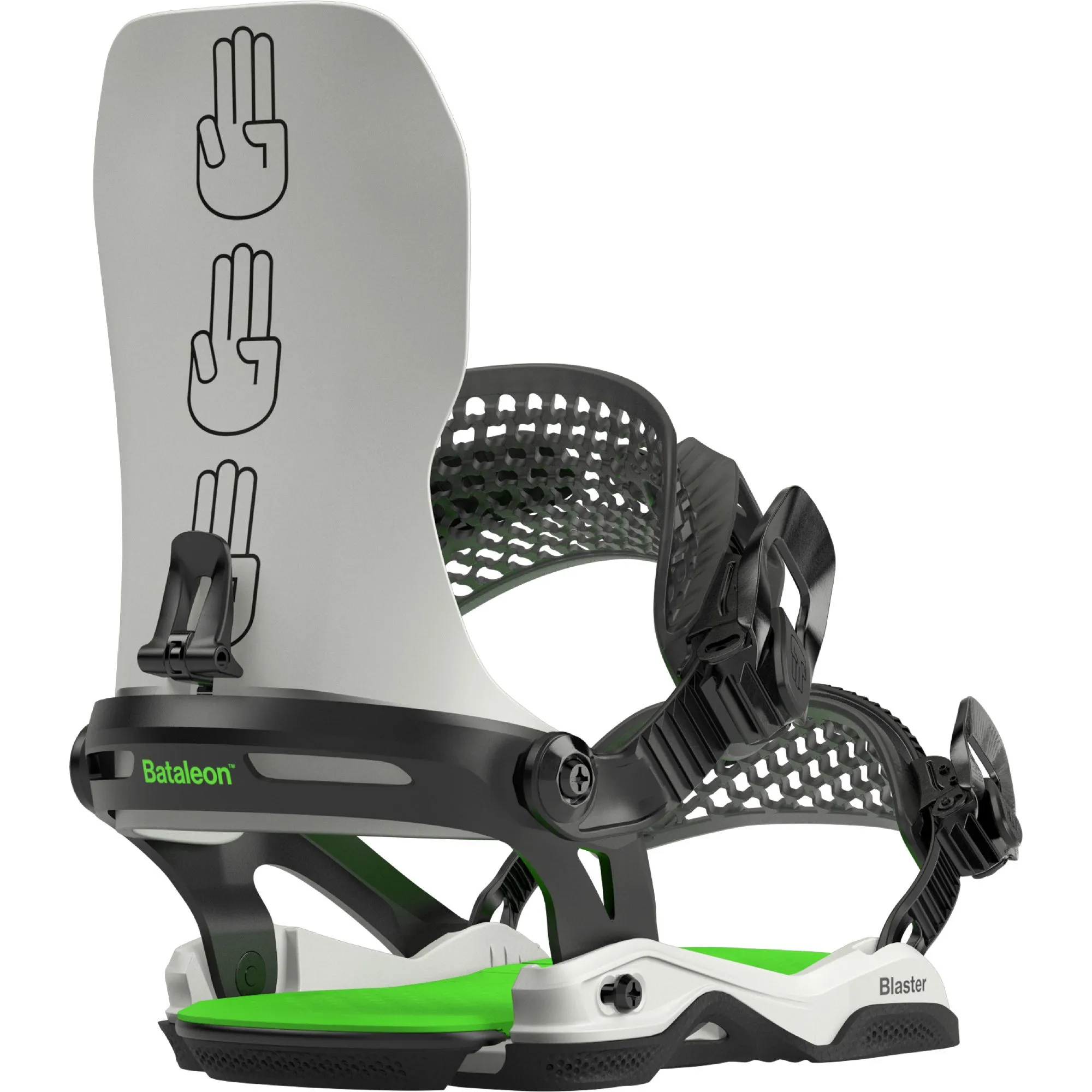 Bataleon - Blaster AsymWrap 23/24 Snowboard Binding Men glacier gray