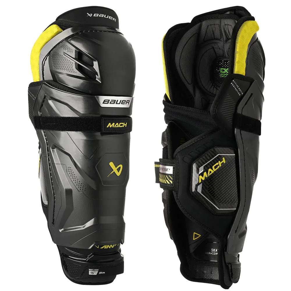 BAUER SUPREME MACH INTERMEDIATE HOCKEY SHIN PADS