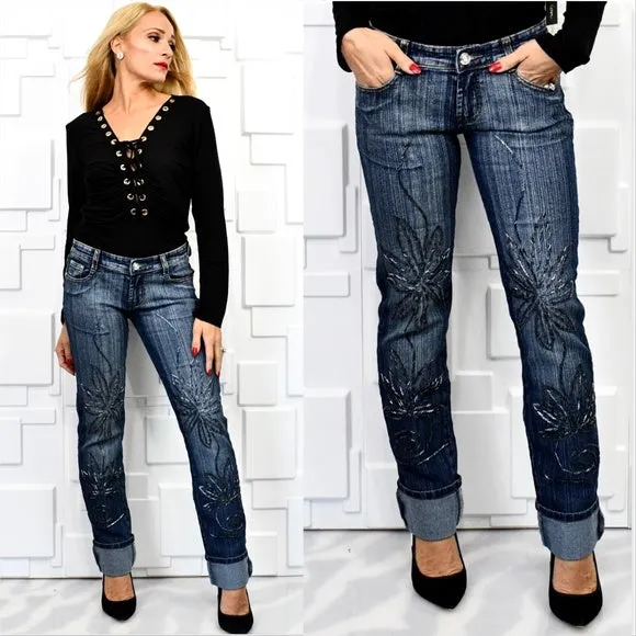 Beaded Detailed Jeans