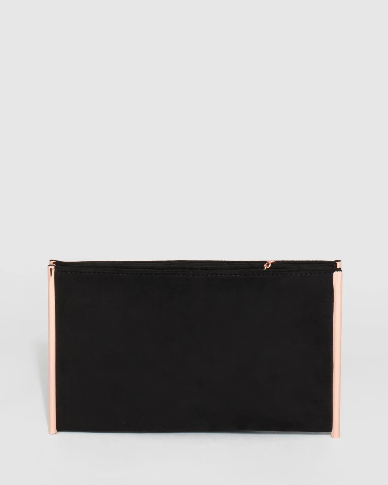 Black Dany Double Pouch Clutch Bag