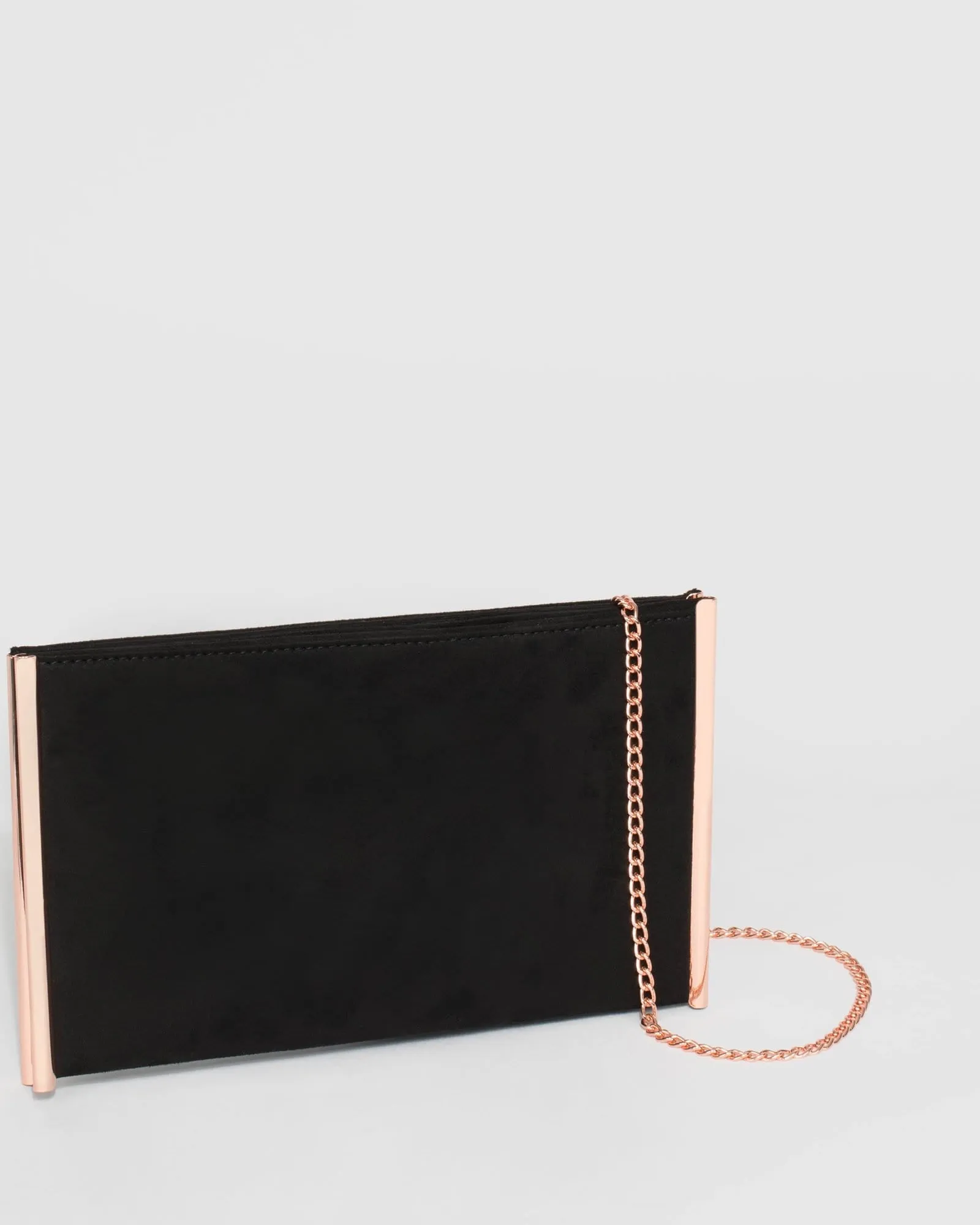 Black Dany Double Pouch Clutch Bag