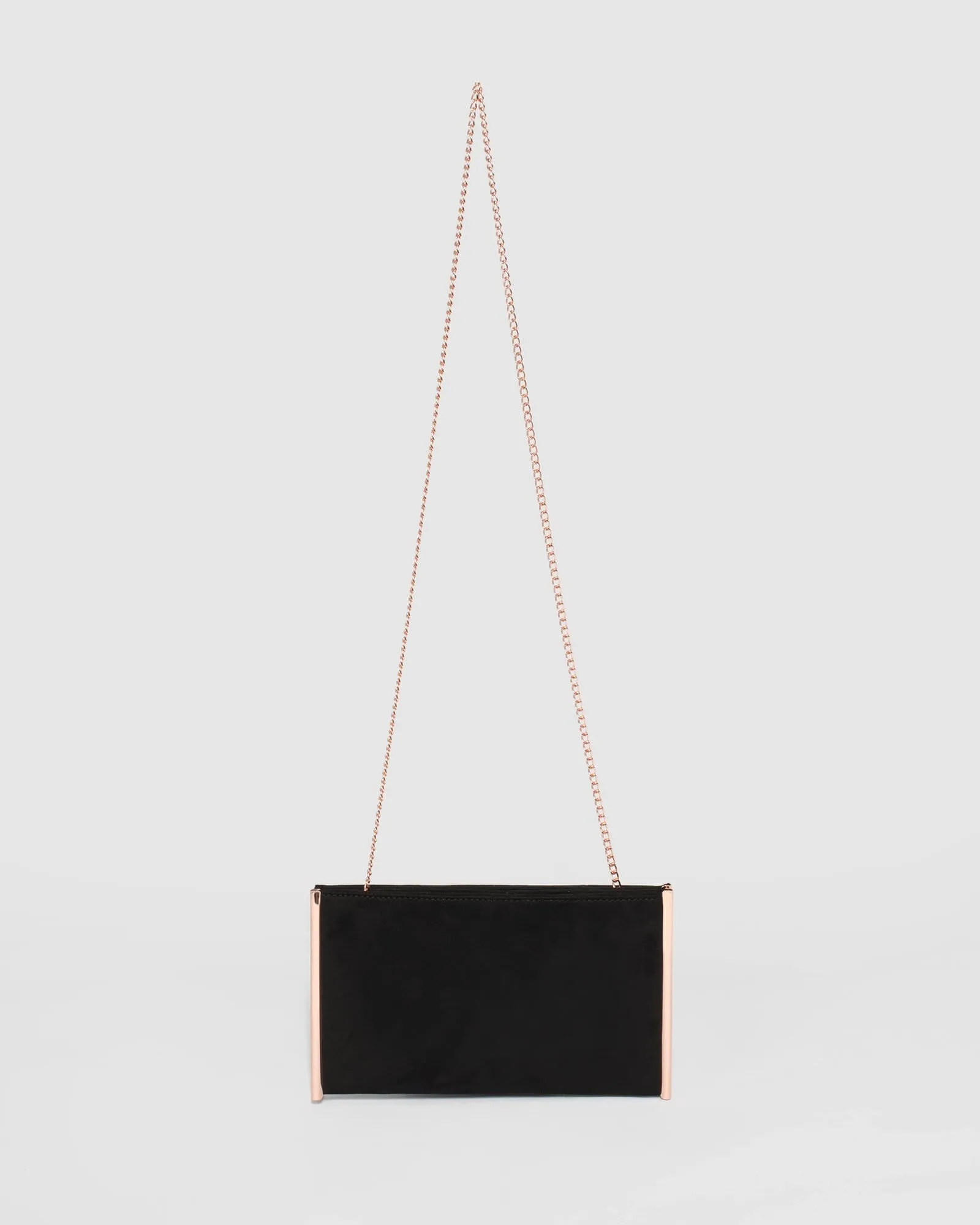 Black Dany Double Pouch Clutch Bag