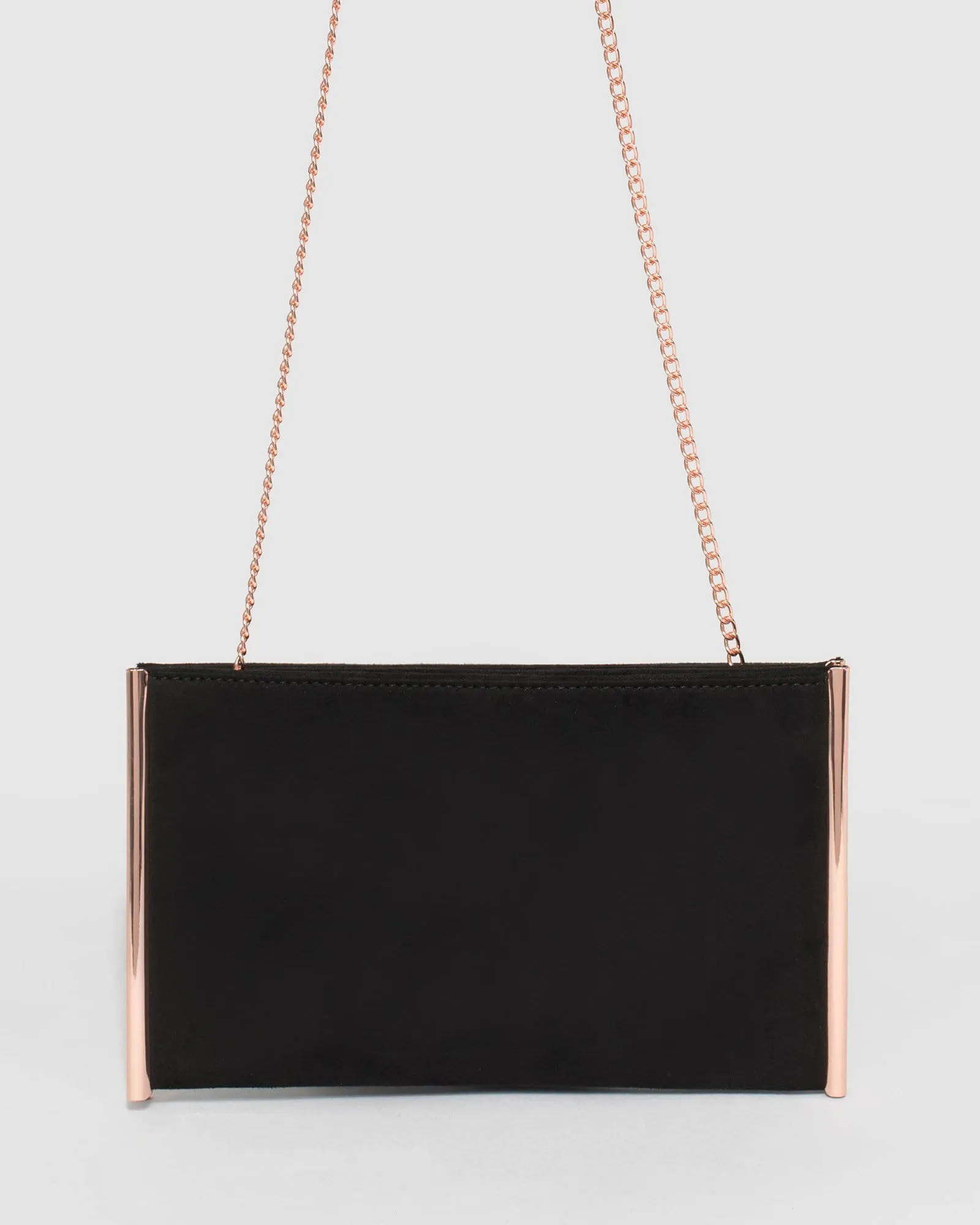 Black Dany Double Pouch Clutch Bag