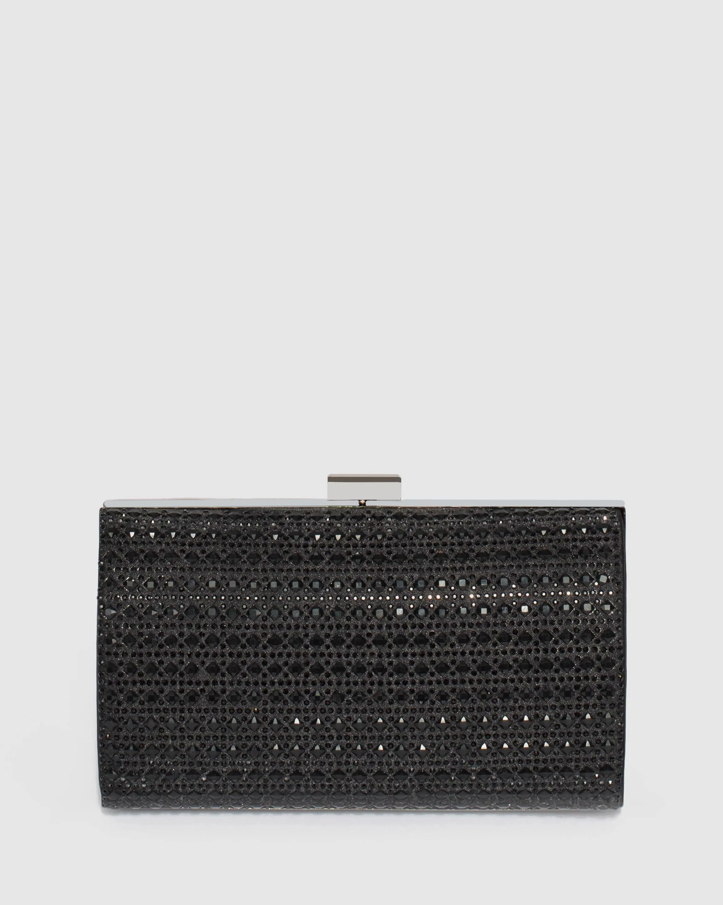 Black Frankii Hardcase Clutch Bag