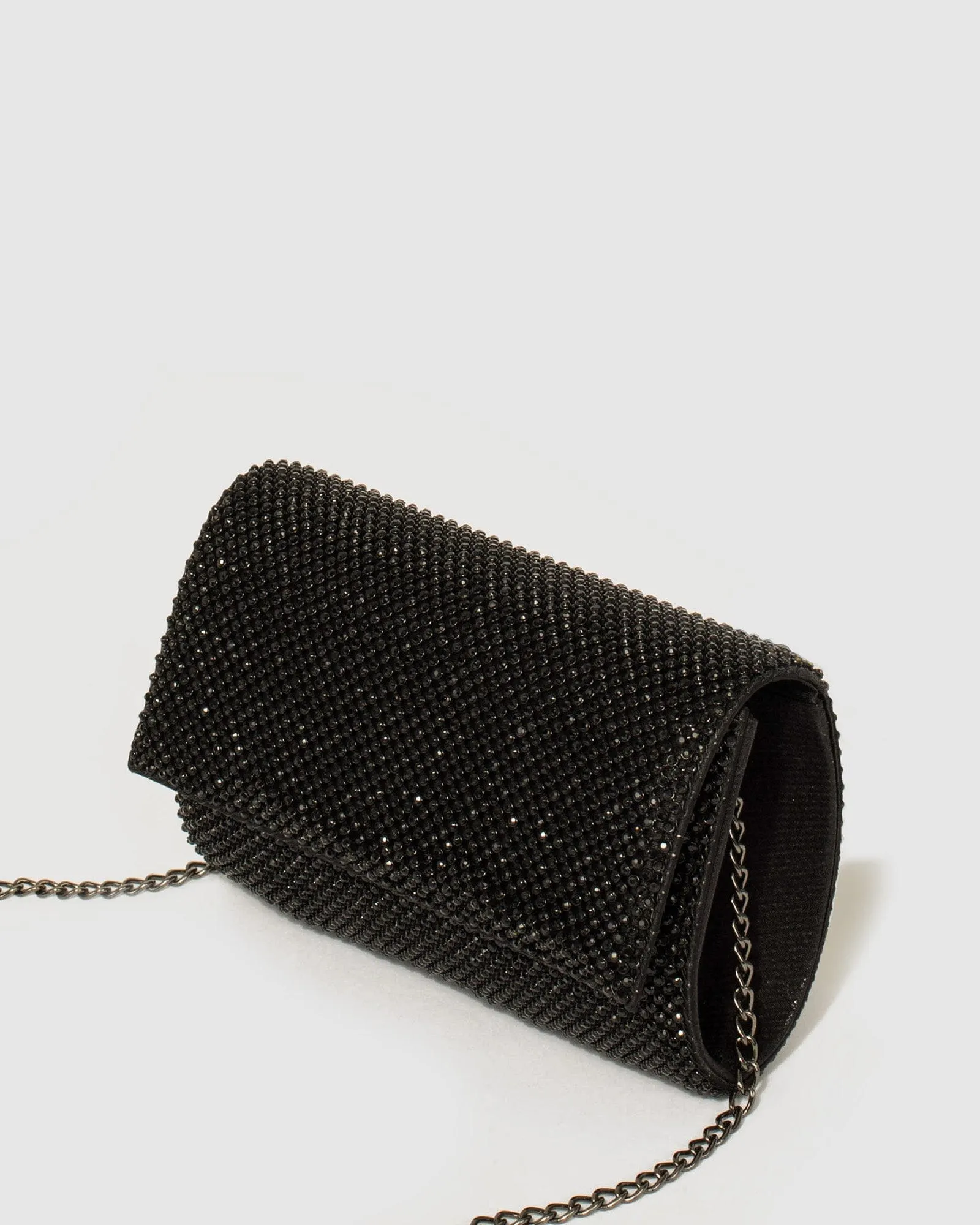 Black Kira Evening Clutch Bag