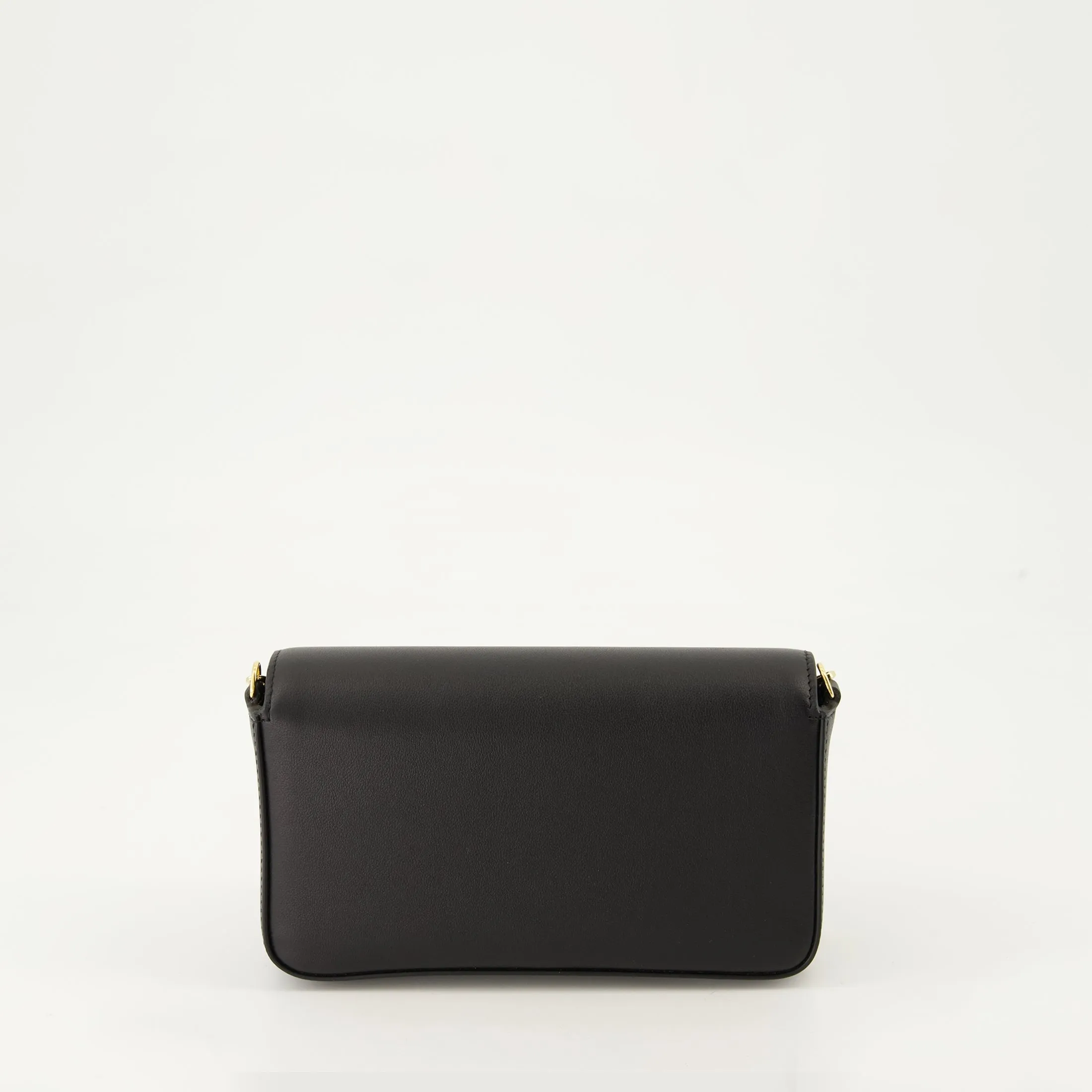 Black Leather Mini Shoulder Bag