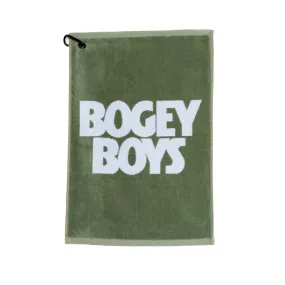 Bold Stacked Logo Golf Towel - Prairie Green