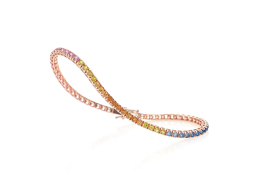 Bracciale tennis Rainbow Crieri 2,50ct