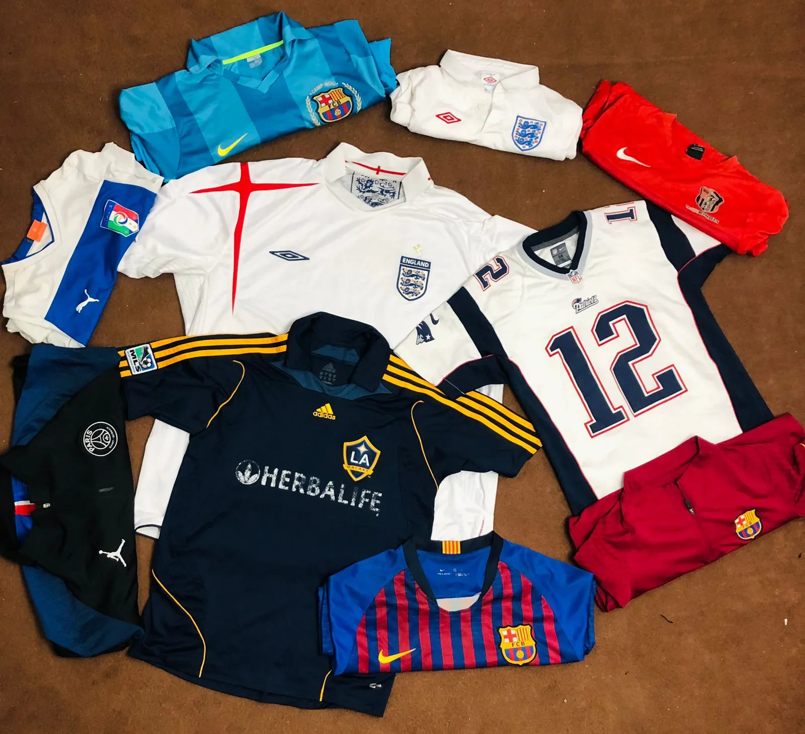 Branded Football T-Shirts Jerseys 31 Pcs