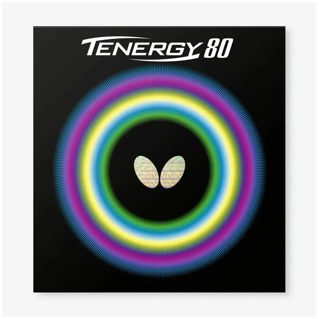 Butterfly Tenergy 80 Table Tennis Racquet Rubber - Black