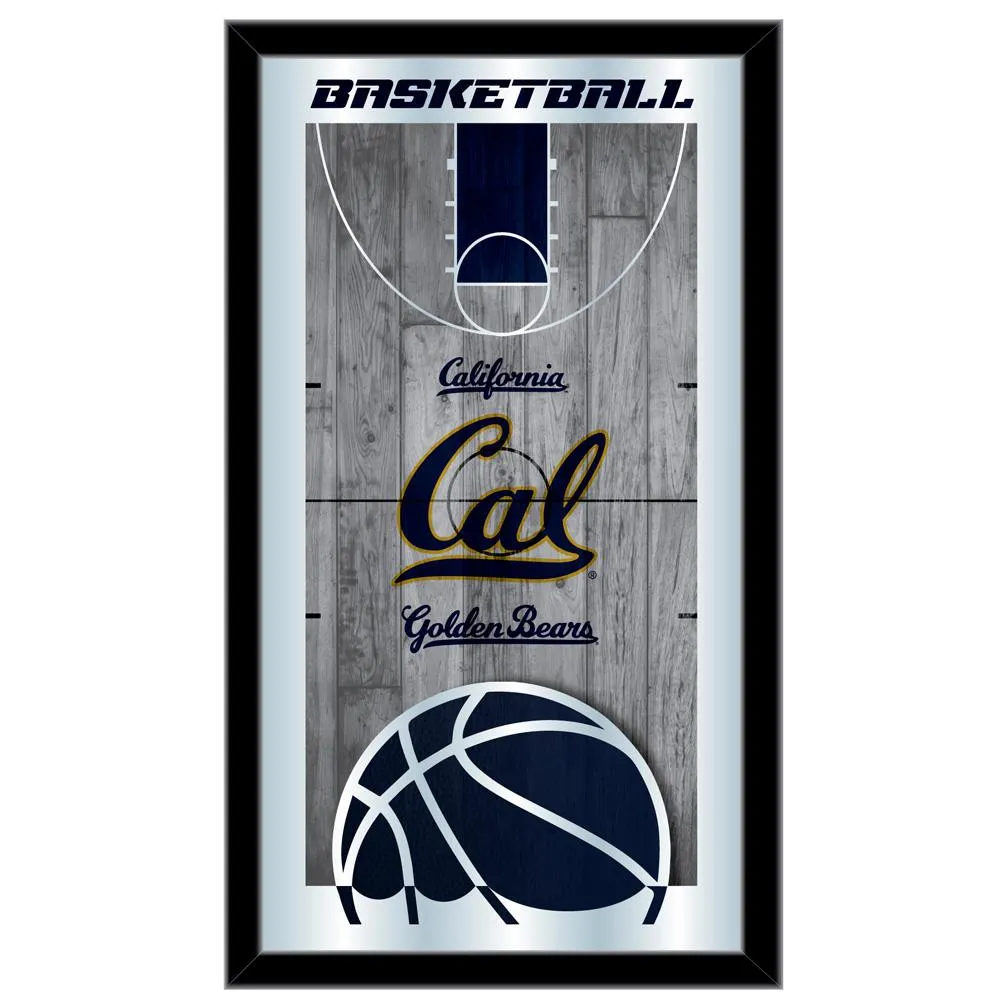 California Golden Bears HBS Basketball Framed Hang Glass Wall Mirror (26x15)