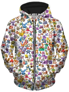 Catch Em All Unisex Zip-Up Hoodie