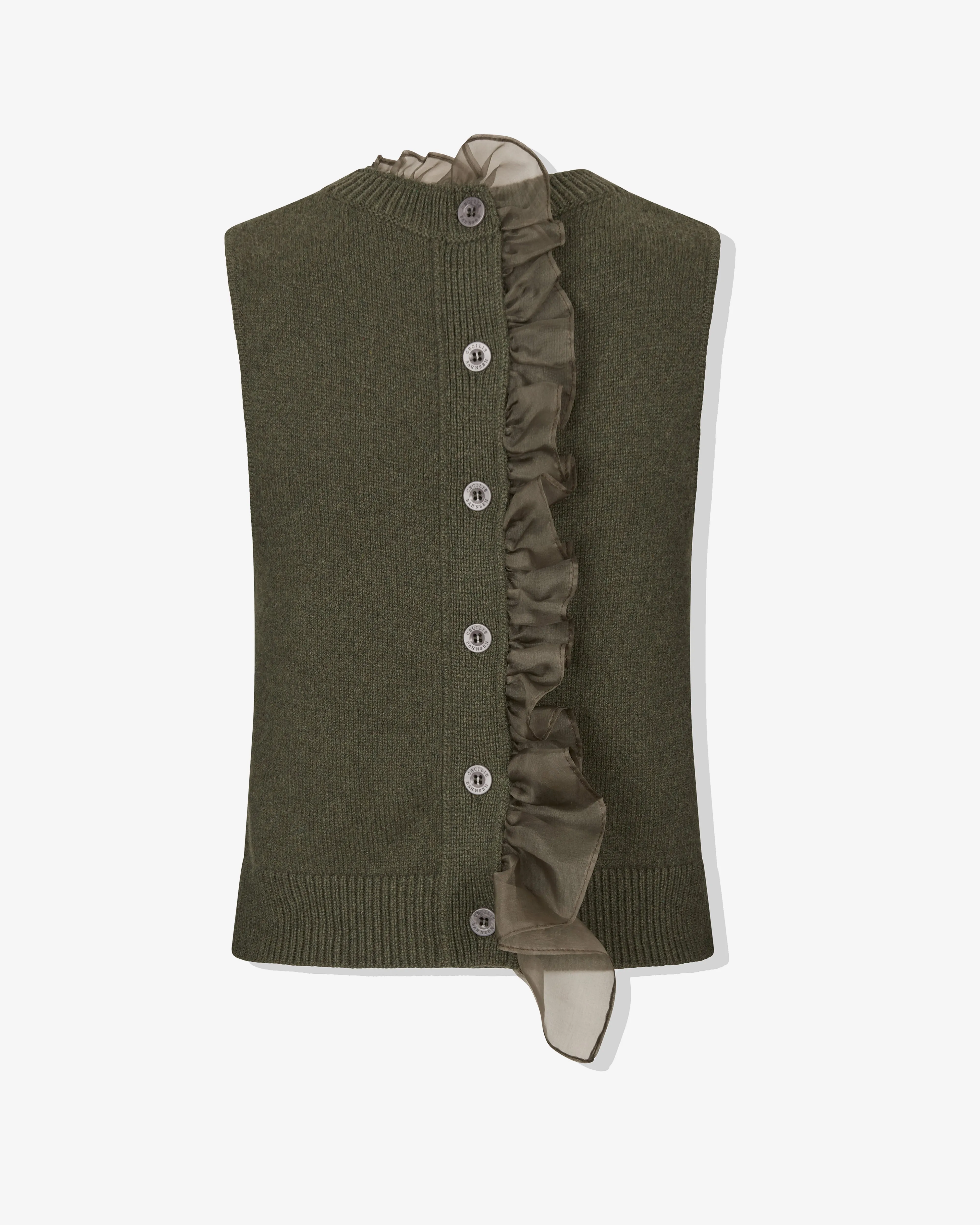 Cecilie Bahnsen - Women's Olivier Vest - (Grey/Olive)