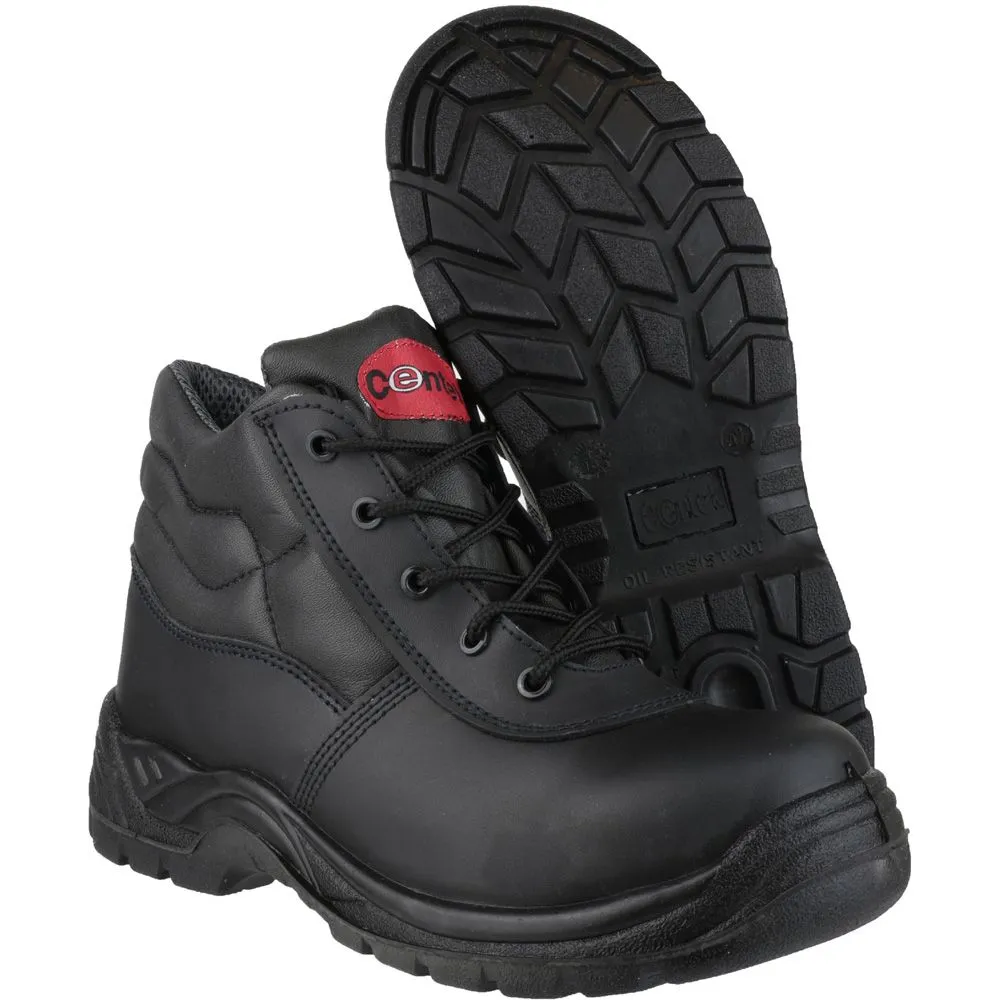 Centek Mens FS30C Leather S3 Work Safety Boot Black