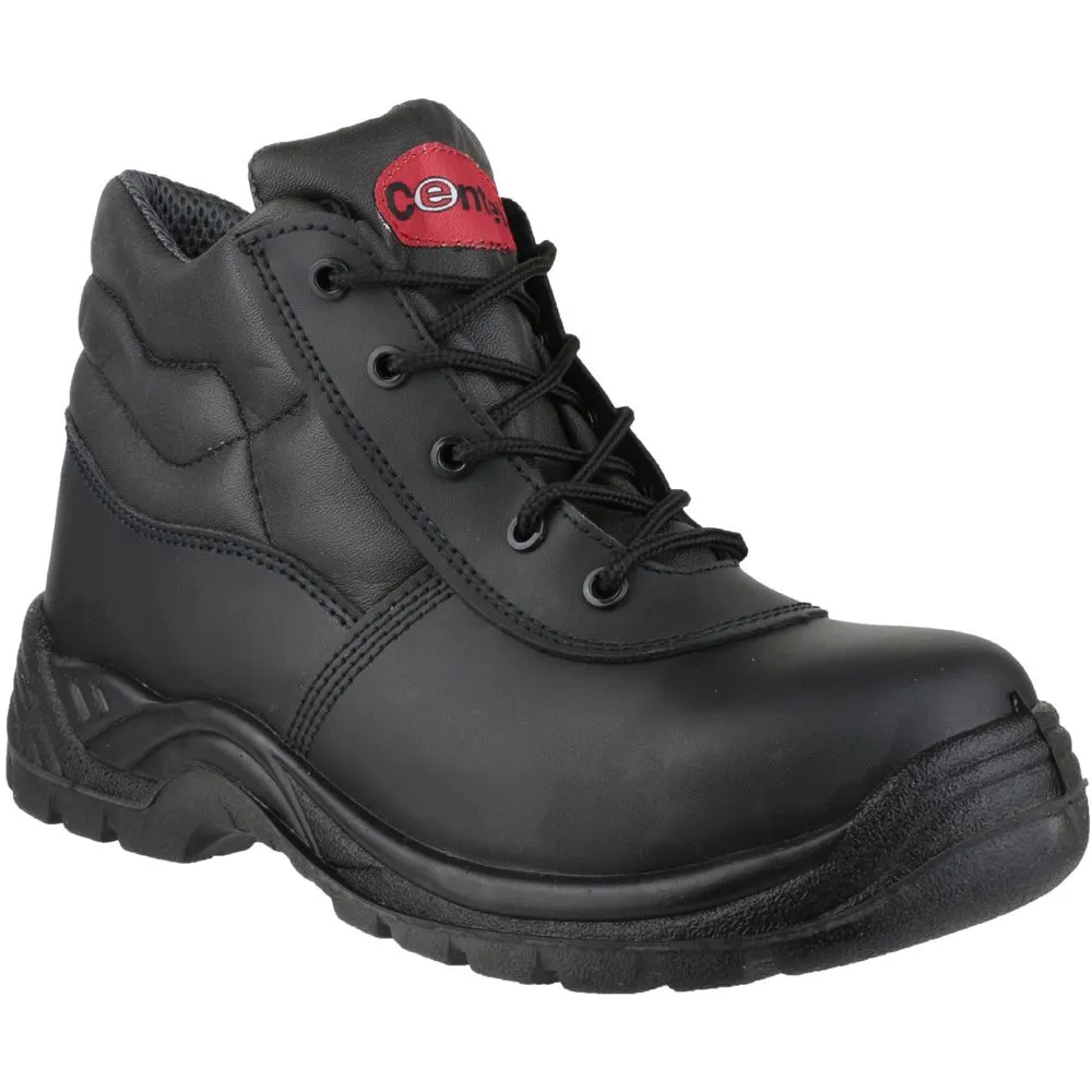 Centek Mens FS30C Leather S3 Work Safety Boot Black