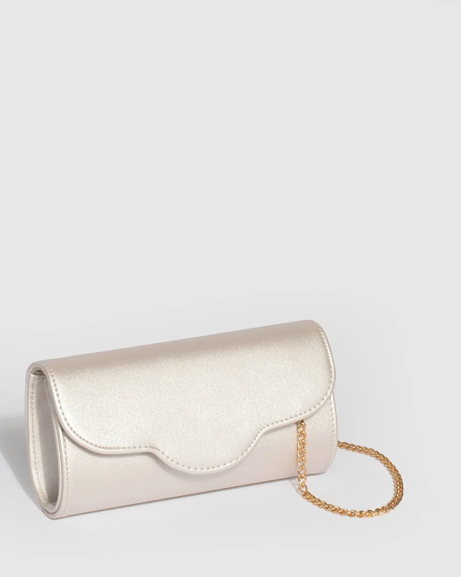 Champagne Verna Clutch Bag