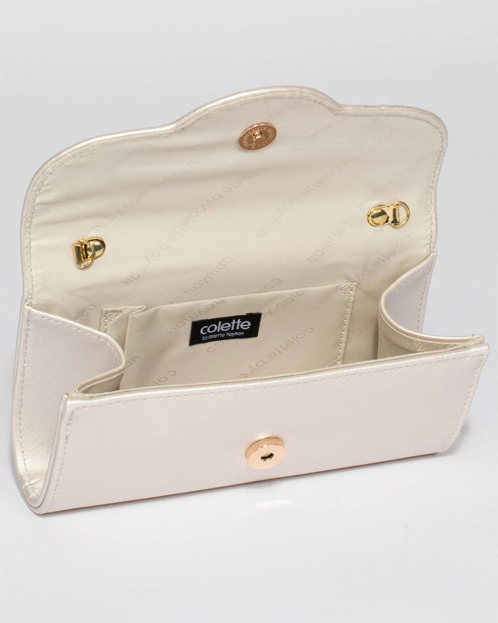 Champagne Verna Clutch Bag