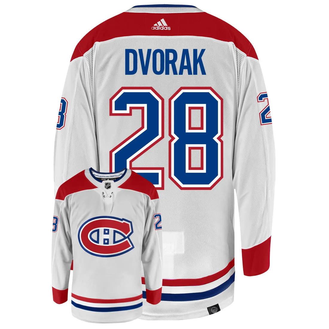 Christian Dvorak Montreal Canadiens Adidas Primegreen Authentic NHL Hockey Jersey     