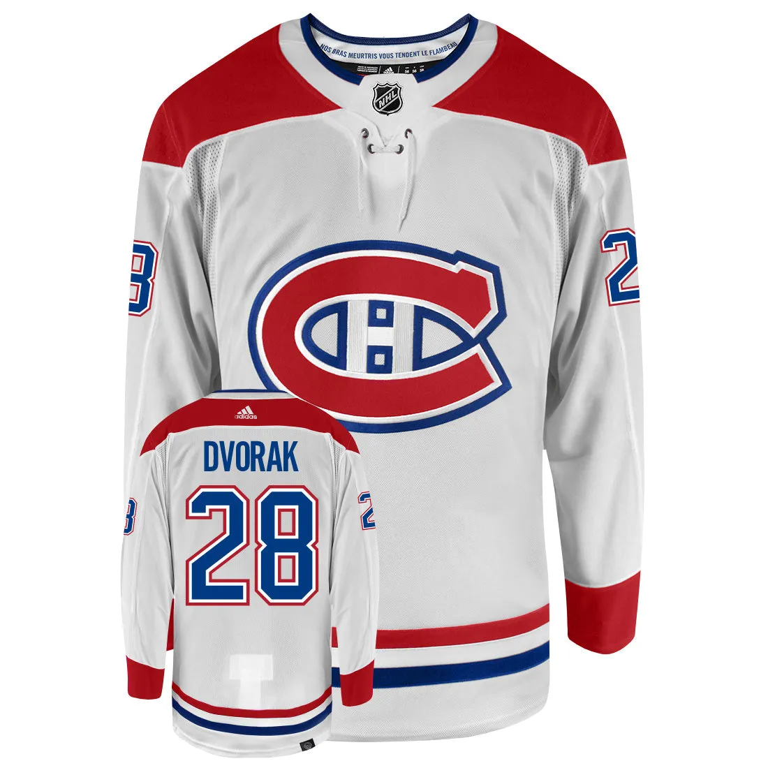 Christian Dvorak Montreal Canadiens Adidas Primegreen Authentic NHL Hockey Jersey     