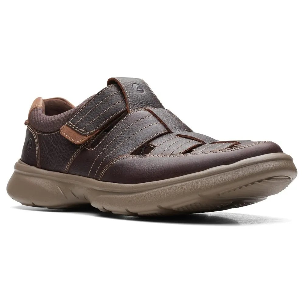 Clarks Bradley Cove Brown Tumbled Leather Sandal (Men's)